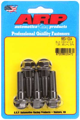 ARP - ARP M10 x 1.25 x 35 hex black oxide bolts 663-1004