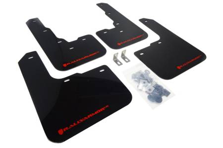 Rally Armor - Rally Armor 2013-2016 Dodge Dart UR Black Mud Flap w/ Red Logo