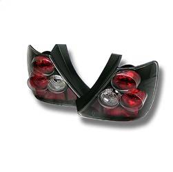 Spyder Auto - Spyder Honda Civic Si 03-05 Hatchback 3DR Euro Style Tail Lights Black ALT-YD-HC03-3D-BK
