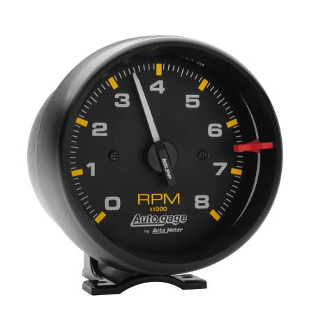 AutoMeter - AutoMeter Autogage Black 8,000 RPM Pedestal Mount Tachometer