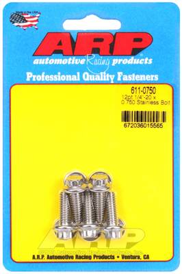 ARP - ARP 1/4-20 x 0.750 12pt SS bolts 611-0750