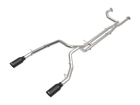 aFe Power (Advanced FLOW Engineering) - aFe Vulcan Series 3in 304SS Cat-Back Exhaust 21+ Ram 1500 TRX V8-6.2L w/ Black Tips