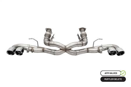 CORSA Performance - Corsa 20-25 Corvette C8 3in Xtreme Cat-Back Exhaust 4.5in Pol Quad Tips - Integrates stock AFM Valve