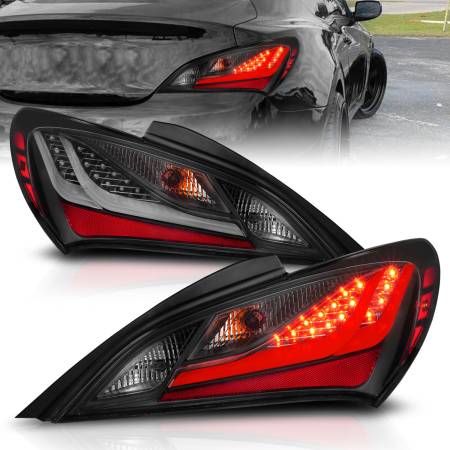 ANZO Headlights, Tail Lights and More  - ANZO 10-13 Hyundai Genesis 2DR LED Taillights Smoke