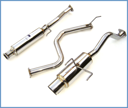 Invidia - Invidia 94-01 Acura Integra 2DR LS/RS/ 97+ Type-R 2DR 60mm (101mm tip) Cat-back Exhaust