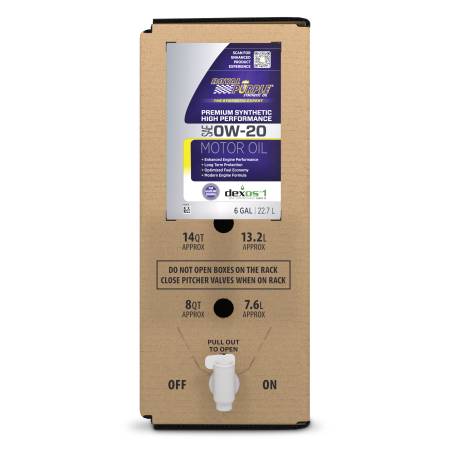 Royal Purple - Royal Purple Premium Synthetic High Performance Multi-Grade 0W-20 Motor Oil - 6 Gallon Bag-In-Box