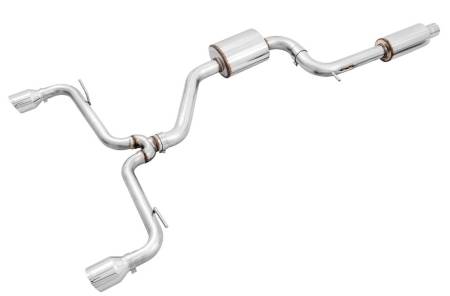 AWE Tuning - AWE Volkswagen GTI MK7.5 2.0T Touring Edition Exhaust w/Chrome Silver Tips 102mm