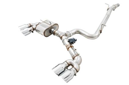 AWE Tuning - AWE Mk7 Golf R SwitchPath Exhaust w/Chrome Silver Tips 102mm