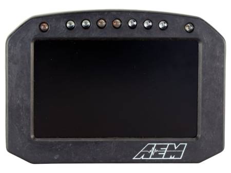 AEM Electronics - AEM CD-5LG Carbon Logging Flush Digital Dash Display w/ Internal 20Hz GPS & Antenna
