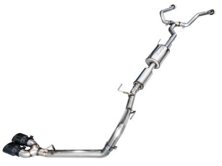 AWE Tuning - AWE 0FG Exhaust for 3rd Gen Toyota Tundra - Dual Diamond Black Tips