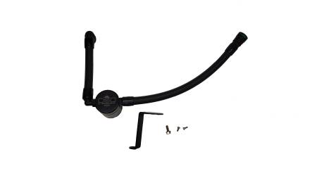 J&L Oil Separator Co - J&L 15-22 Ford Transit 150/250/350 3.5L EcoBoost Passenger Side Oil Separator 3.0 - Black Anodiz