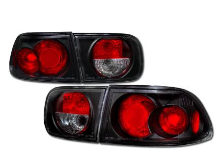 I3 Enterprise - I3 92-95 Honda Civic 2/4Dr Altezza Tail Lights Version 2 (Jdm Black)