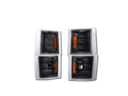 I3 Enterprise - I3 94-98 Chevy Fullsize Truck/Suv Corner Lights W/Amber (Jdm Black)