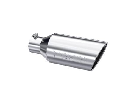 MBRP Exhaust - MBRP Universal Tip 7inch O.D. Rolled End 4inch inlet 18inch length - T304 (SINGLE TIP)