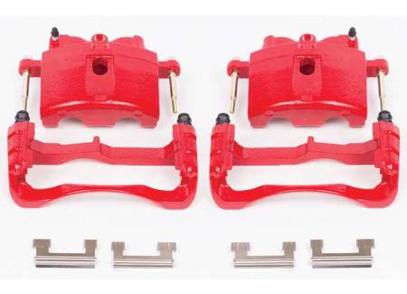 Power Stop - PowerStop 00-04 Cadillac DeVille Front Red Calipers w/Brackets - Pair