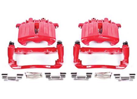Power Stop - PowerStop 02-06 Cadillac Escalade Rear Red Calipers w/Brackets - Pair