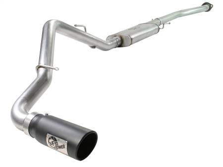 aFe Power (Advanced FLOW Engineering) - aFe MACHForce XP Exhaust SS-409 Cat-Back w/ 304SS Black Tip 04-07 GM Trucks 1500 V6/V8