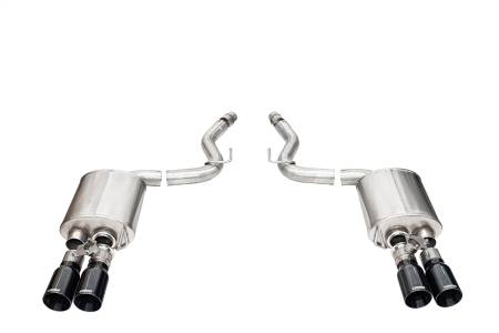 CORSA Performance - Corsa 2024-2025 Ford Mustang V8 5.0L 3in Axle-Back Exhaust System w/ Twin 4in Black Straight Tips