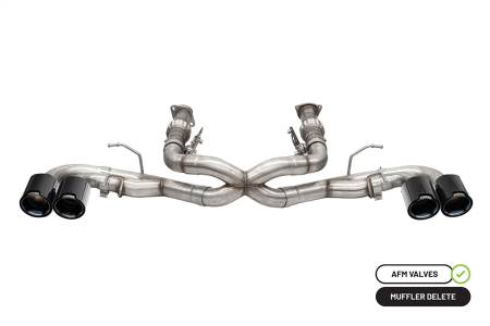 CORSA Performance - Corsa 20-25 Chevrolet Corvette C8 RWD 3in Xtreme Cat-Back Exhaust w/4.5in Carbon Fiber Black PVD Tip