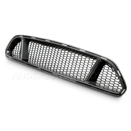 Anderson Composites - Anderson Composites 15-16 Ford Mustang Type-GT Front Upper Grille