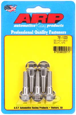 ARP - ARP M8 x 1.25 x 30 hex SS bolts 761-1003