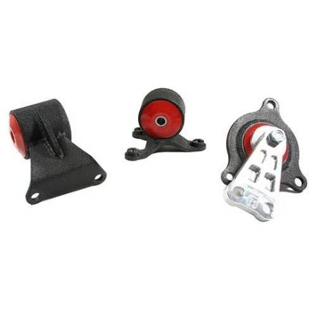 Innovative Mounts - Innovative 02-06 Acura RSX K-Series/Base Automatic Black Aluminum Replacement Mount Kit 75A Bushings