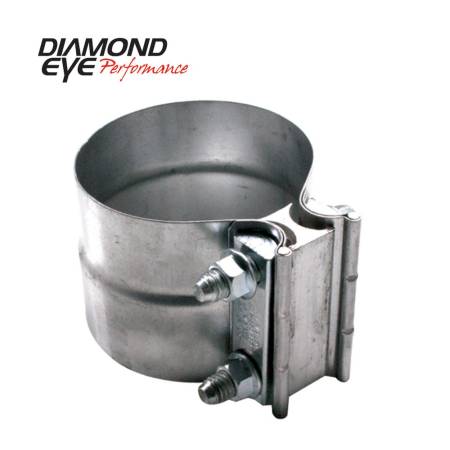 Diamond Eye Performance - Diamond Eye Exhaust Clamp, Performance Diesel Exhaust Part-4In. 409 Stainless Steel Torca Lap-Joint Clamp