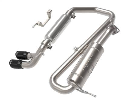 aFe Power (Advanced FLOW Engineering) - aFe 18-21 Suzuki Jimny Takeda 2-1/4in. 304 SS Cat-Back Exhaust w/ Blk Tip