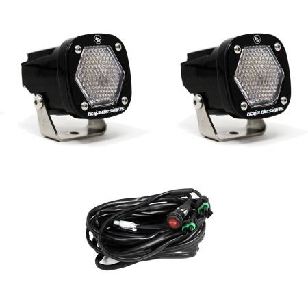 Baja Designs - Baja Designs S1 Work/Scene LED Light w/ Mounting Bracket Pair