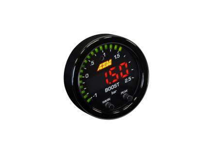AEM Electronics - AEM X-Series Boost Pressure -30inHg 35psi Gauge