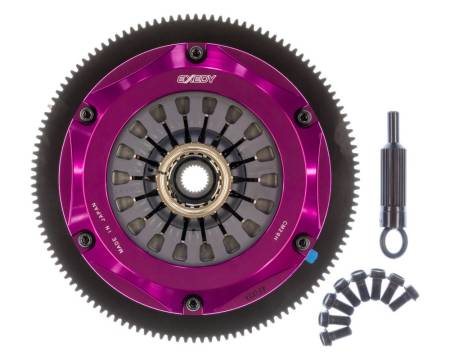 EXEDY Racing Clutch - Exedy 2004-2014 Subaru Impreza WRX STI H4 Hyper Twin Cerametallic Clutch Sprung Center Disc Pull