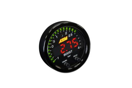 AEM Electronics - AEM X-Series Boost Pressure -30inHg 60psi Gauge Kit