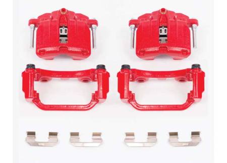 Power Stop - PowerStop 00-03 Cadillac DeVille Rear Red Calipers w/Brackets - Pair