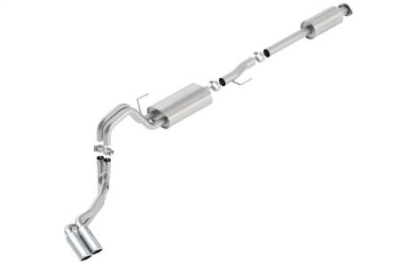 Borla - Borla 15-16 Ford F-150 3.5L EcoBoost Ext. Cab Std. Bed Catback Exhaust S-Type Truck Side Exit