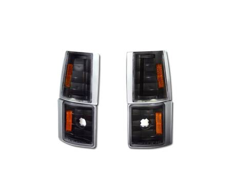I3 Enterprise - I3 94-98 Gmc Fullsize Truck/Suv Corner Lights W/Amber (Jdm Black)