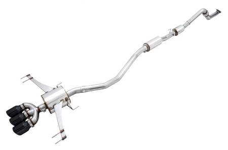 AWE Tuning - AWE 2017+ Honda Civic Type R Touring Edition Exhaust w/Front & Mid Pipe - Diamond Blk Tips