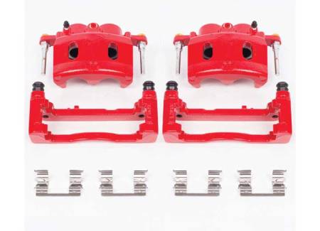 Power Stop - PowerStop 08-16 Cadillac Escalade Front Red Calipers w/Brackets - Pair