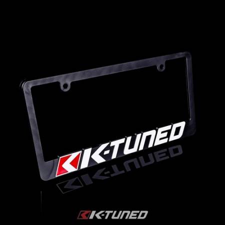 K-Tuned - K-Tuned License Plate Frame - White and Red Logo