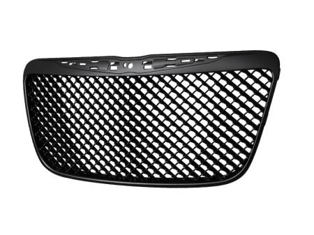 I3 Enterprise - I3 2011-2012 Chrysler 300C - Honeycomb Mesh Style Front Grille - Matte Black