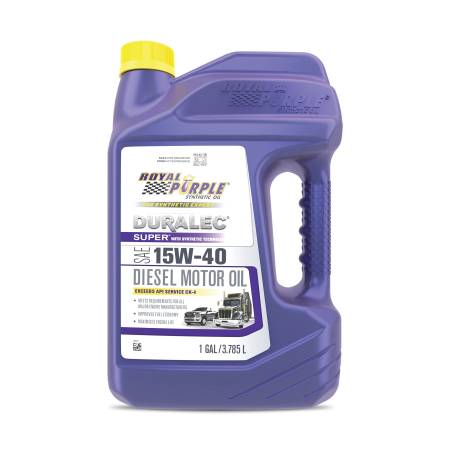 Royal Purple - Royal Purple Duralec Super Diesel 15W-40 CK-4 Motor Oil - 1 Gallon - Case of 3