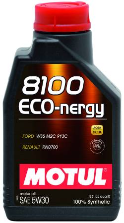 Motul - Motul 1L Synthetic Engine Oil 8100 5W30 ECO-NERGY - Ford 913C - Case of 12