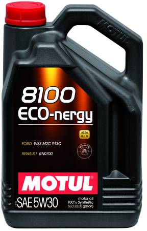 Motul - Motul 5L Synthetic Engine Oil 8100 5W30 ECO-NERGY - Ford 913C - Case of 4