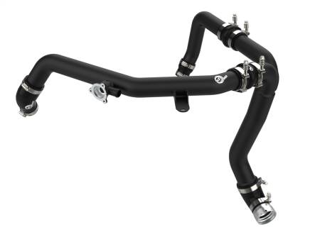 aFe Power (Advanced FLOW Engineering) - aFe 21-22 Ford Bronco V6-2.7Ltt BladeRunner Alum Hot Charge Pipe - Black
