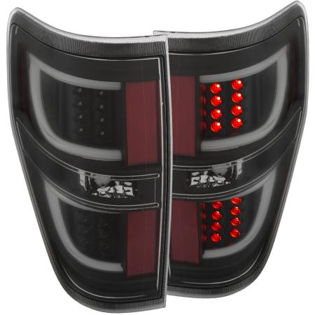 ANZO Headlights, Tail Lights and More  - ANZO 2009-2013 Ford F-150 LED Taillights Black