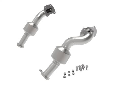 aFe Power (Advanced FLOW Engineering) - aFe Twisted Steel Down Pipe 409SS w/ Cat 16-17 Toyota Tacoma V6-3.5L