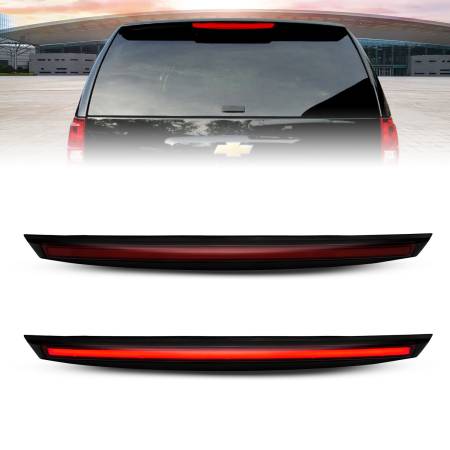 ANZO Headlights, Tail Lights and More  - ANZO 2007-2014 Chevrolet Suburban 1500 LED 3rd Brake Light Black Housing Smoke Lens w/ Spoiler 1pc