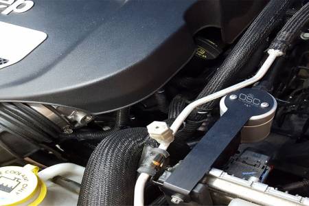J&L Oil Separator Co - J&L 12-17 Jeep Wrangler JK 3.6L Passenger Side Oil Separator 3.0 - Clear Anodized