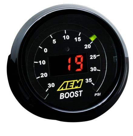 AEM Electronics - AEM 52mm Boost Digital Gauge -30-35psi