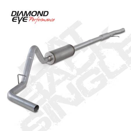 Diamond Eye Performance - Diamond Eye Exhaust System Kit, 2015-2016 Chevy 1500 4.3L &Amp; 5.3L 3" Aluminized Cat Back Single