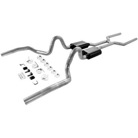 Flowmaster - Flowmaster 68-72 Gm 3In American Thunder Header-Back System - Dual Rear Exit